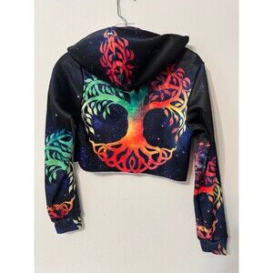 IEDM TREE OF LIFE FESTIVAL CROPPED  HOODIE medium new